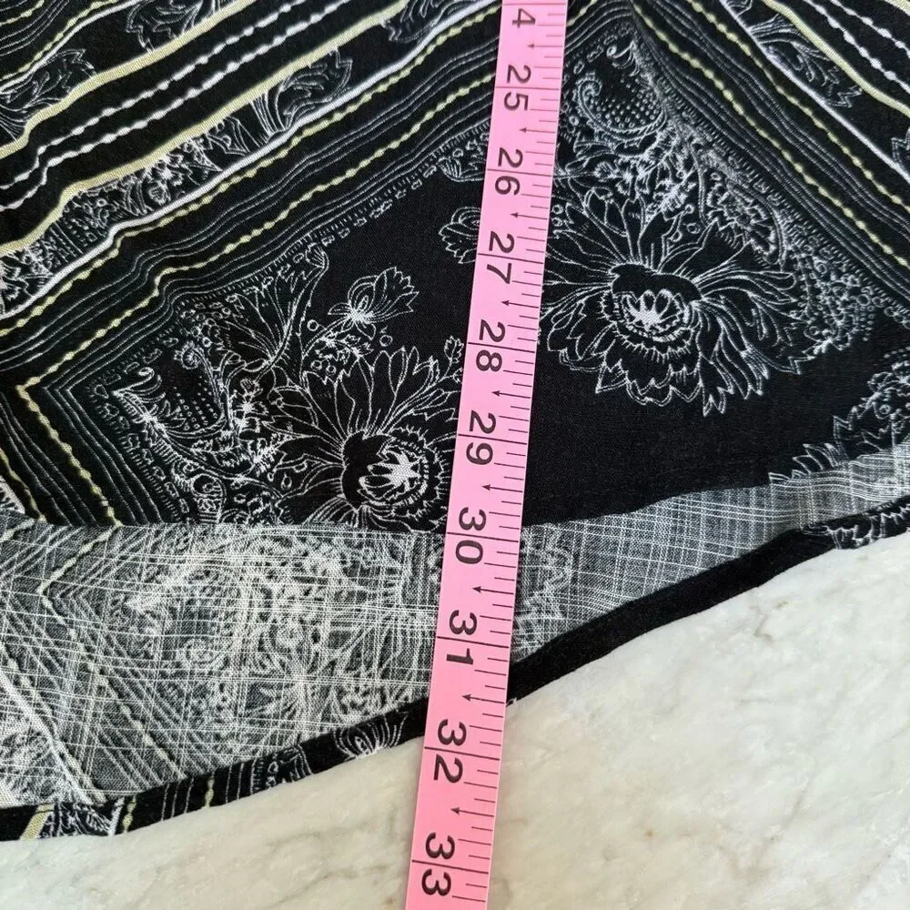 Free People Women's Walking On a Dream Tunic Top Long Sleeve Black Size L NWT